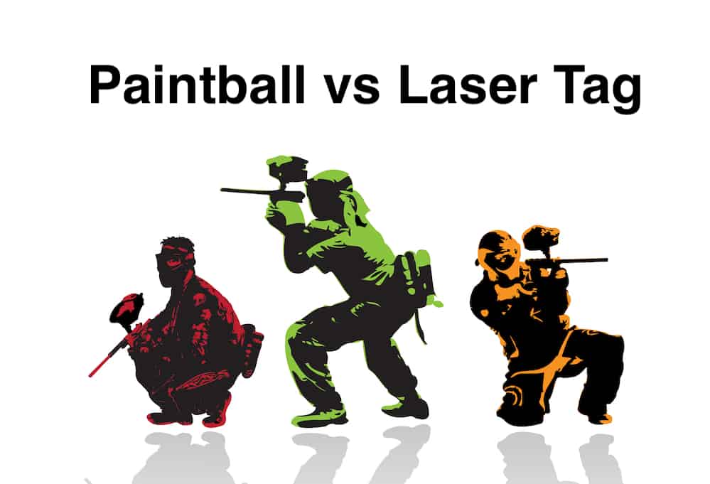 paintball and laser tag