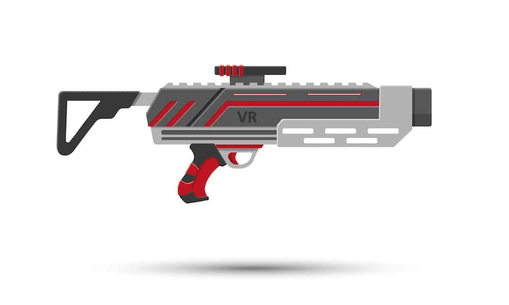 A laser tag blaster named VR