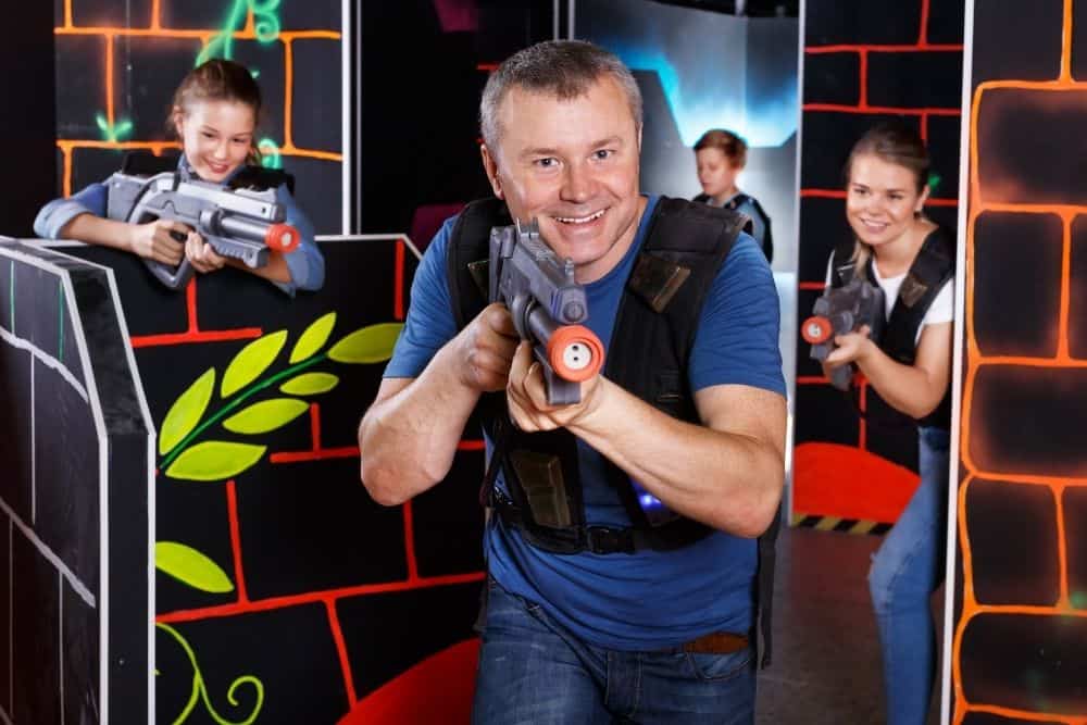 have fun while playing laser tag