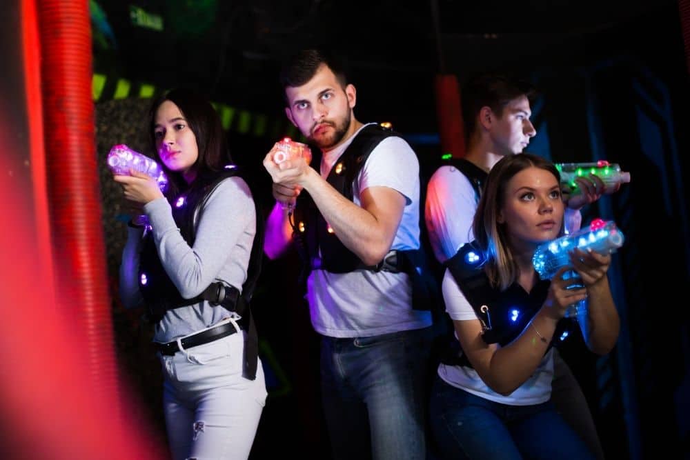 the number of players needed to play laser tag
