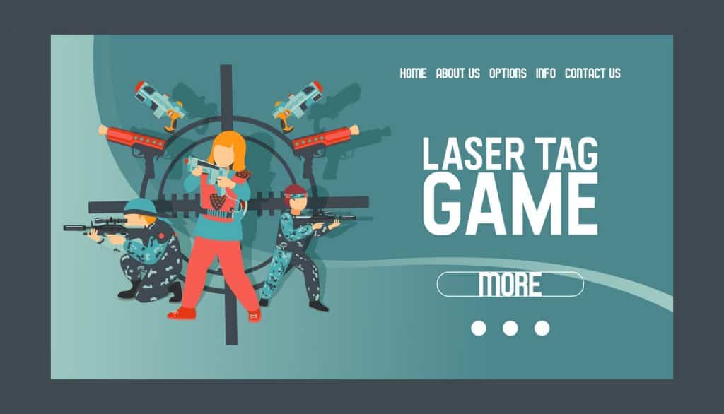visit the websites of popular laser tag centers